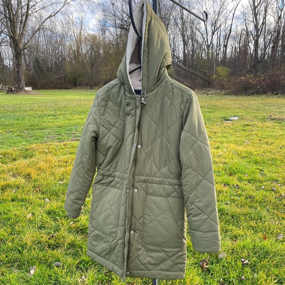 Hollister quilted parka